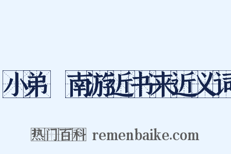 小弟艎南游近书来近义词是什么意思的图片